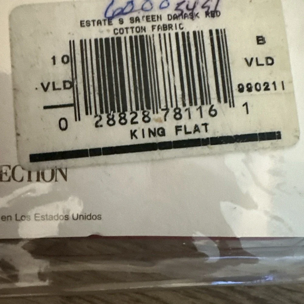 RARE Ralph Lauren Estate Sateen Damask Red King Sheet Set 4PC NOS Sealed